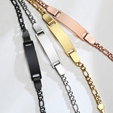 Personalized Stainless Steel Bracelet for Kids - Anti Allergy, Birth Date Bar