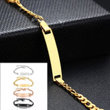 Personalized Stainless Steel Bracelet for Kids - Anti Allergy, Birth Date Bar