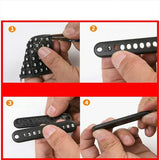 Anti-Lost Car Key Pendant Keychain Phone Number Card Keyring Lobster Clasp