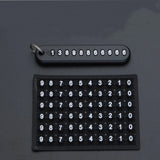 Anti-Lost Car Key Pendant Keychain Phone Number Card Keyring Lobster Clasp