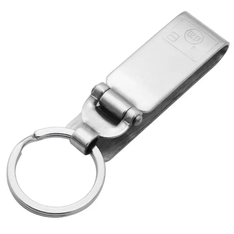 Stainless Steel Belt Key Holder Key-Clip with Detachable Keyrings