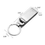 Stainless Steel Belt Key Holder Key-Clip with Detachable Keyrings