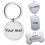 Personalized Anti-Lost Keychain With Name Phone Number Keyring
