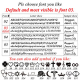 Personalized Anti-Lost Keychain With Name Phone Number Keyring