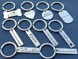 Personalized Anti-Lost Keychain With Name Phone Number Keyring