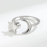 925 Silver Zircon Spinner Ring Anti Stress Anxiety Relief Women Jewelry