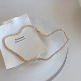 Double Layer 14K Plated Choker Necklaces