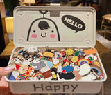 Alloy Lapel Cartoon Pins Set Anti-glare Buckle Brooch
