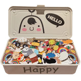 Alloy Lapel Cartoon Pins Set Anti-glare Buckle Brooch