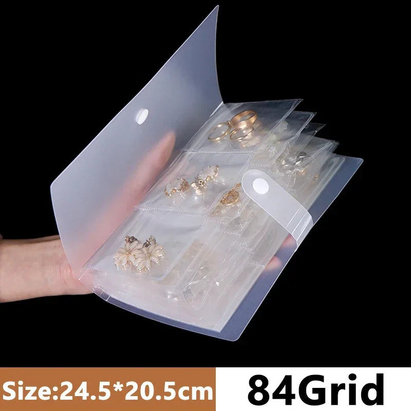 Jewelry Storage Organizer Boxes Transparent Drawer Desktop Album