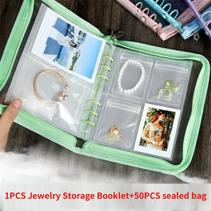 Anti-oxidation Jewelry Storage Box with 50 Bags