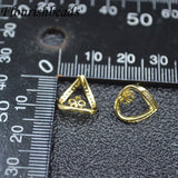 10Pairs Anti-rust CZ Heart Earring Hooks for DIY Jewelry Making
