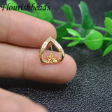 10Pairs Anti-rust CZ Heart Earring Hooks for DIY Jewelry Making