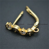 15mm Copper Laciness Earring Hooks 30pc Lot
