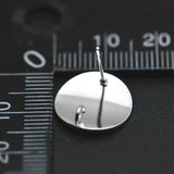 30pcs Anti-rust Round Metal Ear Stud Brass Ear Wire DIY Earrings