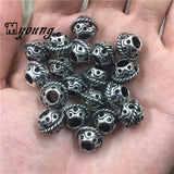 Antique Alloy Spacer Big Hole Beads 9x12mm