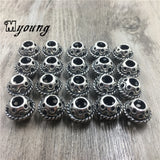 Antique Alloy Spacer Big Hole Beads 9x12mm