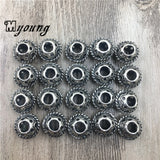 Antique Alloy Spacer Big Hole Beads 9x12mm