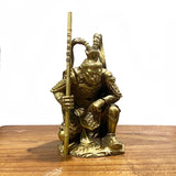 Antique Brass SunWuKong Monkey King Figurine Retro Office Decor