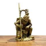 Antique Brass SunWuKong Monkey King Figurine Retro Office Decor