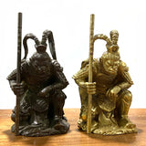 Antique Brass SunWuKong Monkey King Figurine Retro Office Decor