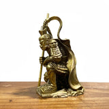 Antique Brass SunWuKong Monkey King Figurine Retro Office Decor
