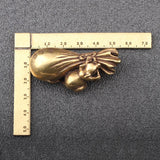 Antique Bronze Mouse Money Bag Figurine Feng Shui Home Decor