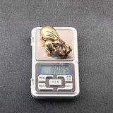 Antique Bronze Mouse Money Bag Figurine Feng Shui Home Decor