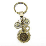 Steampunk Mechanical Gear Clock Keychain