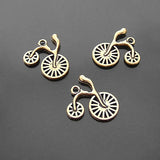 Antique Bronze Bicycle Charms Pendants for Jewelry Making