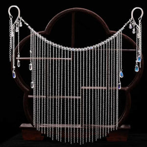 Chinese Style Long Tassel Beaded Hair Accessories
