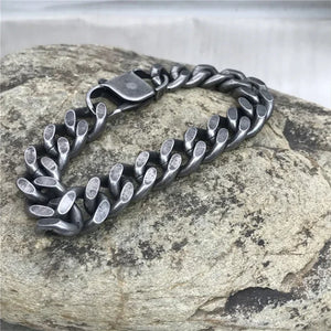 Antique Stainless Steel Bracelet for Men Punk Jewelry
