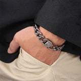Antique Stainless Steel Bracelet for Men Punk Jewelry