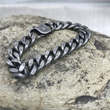 Antique Stainless Steel Bracelet for Men Punk Jewelry