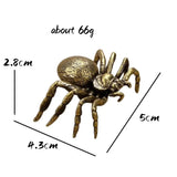 Antique Copper Spider Figurines Miniatures Desktop Ornament Decorations Crafts