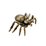 Antique Copper Spider Figurines Miniatures Desktop Ornament Decorations Crafts