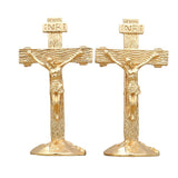 Antique Crucifix INRI Jesus Cross On Stand Antique Cross Figurines