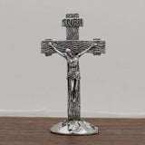 Antique Crucifix INRI Jesus Cross On Stand Antique Cross Figurines