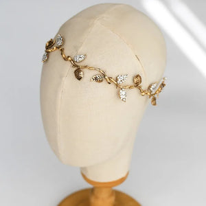 Antique Branch Tiara Headband Bridal Hair Vine Crystal