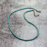 Antique Natural Stone Beads Necklace for Men Short Necklac Jewelry