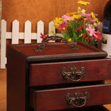 Antique Jewelry Storage Box Organizer 4 Drawers