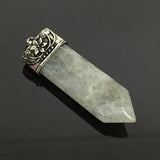 Antique Retro Opal Reiki Natural Stone Sword Pendants Pendulums