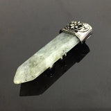 Antique Retro Opal Reiki Natural Stone Sword Pendants Pendulums