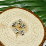 Antique Silver Skull Charm Beads for Jewelry Making