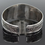 Antique Silver Red Stone Bracelet Bangle Women Bohemian Jewelry