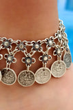 Silver Plated Double Row Beads & Tu?ra Anklets