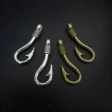 Antique Silver Fish Hooks Pendant Charm DIY Jewelry 36x14mm