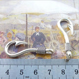 Antique Silver Fish Hooks Pendant Charm DIY Jewelry 36x14mm