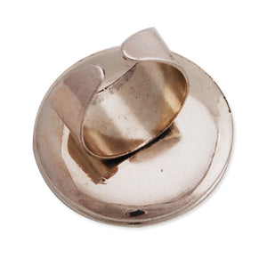 Antique Silver Adjustable Ring Locket 32 mm with Openable Box