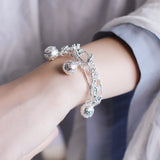 Chinese Tiger Head Bell Bracelet Antique Style Palace Adjustable Hand Jewelry